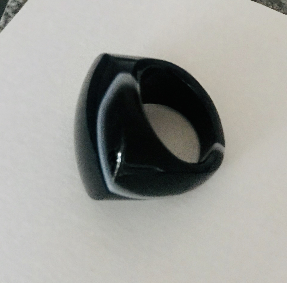 Streifen Achat-Ring